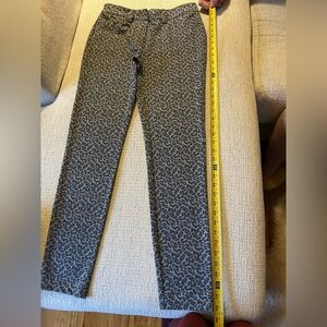 Calvin Klein Gray Animal Print Pants